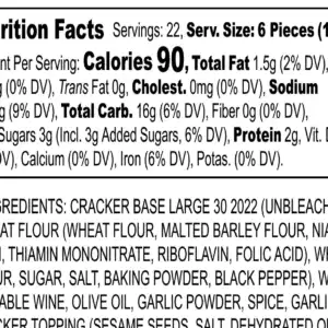 Garlic Herb Crackers Bulk 15oz.